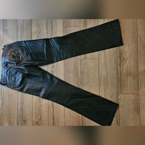 GAP Dark Leather Trousers
